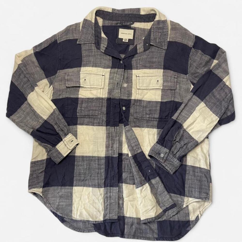 American Eagle oversized buffalo plaid